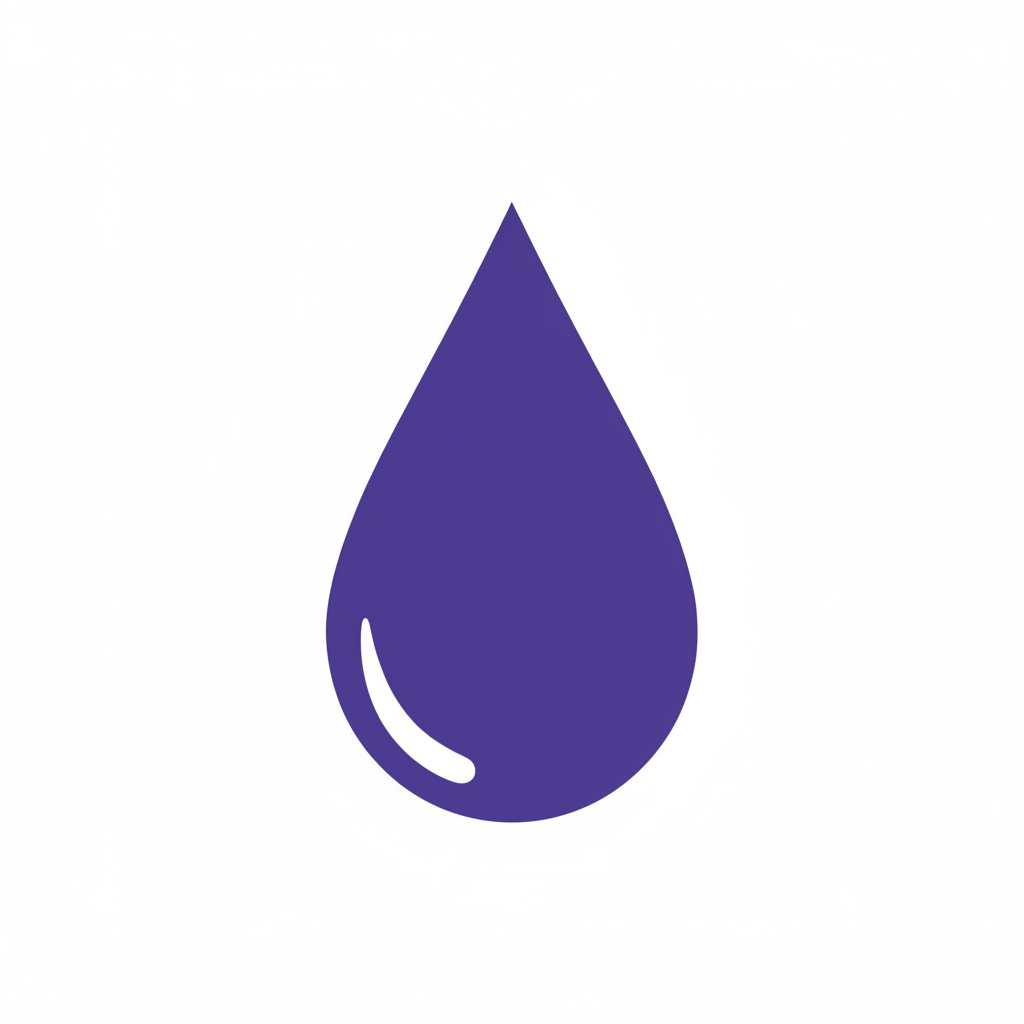 Purple Droplet Icon